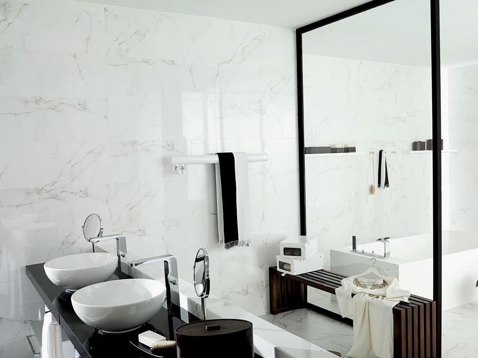 Фото в интерьере для ванной Porcelanosa  Marmol XL