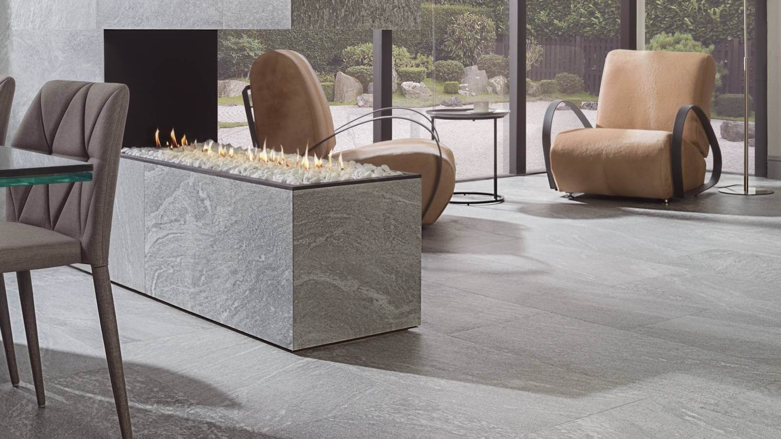 Фото в интерьере для гостиной Porcelanosa  River