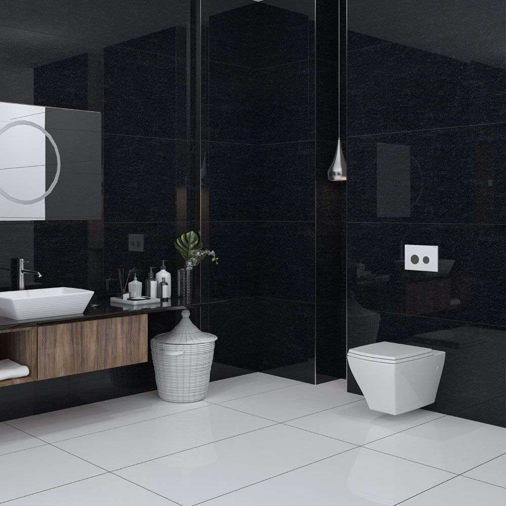 Фото в интерьере для ванной Qua Granite Crystal Black