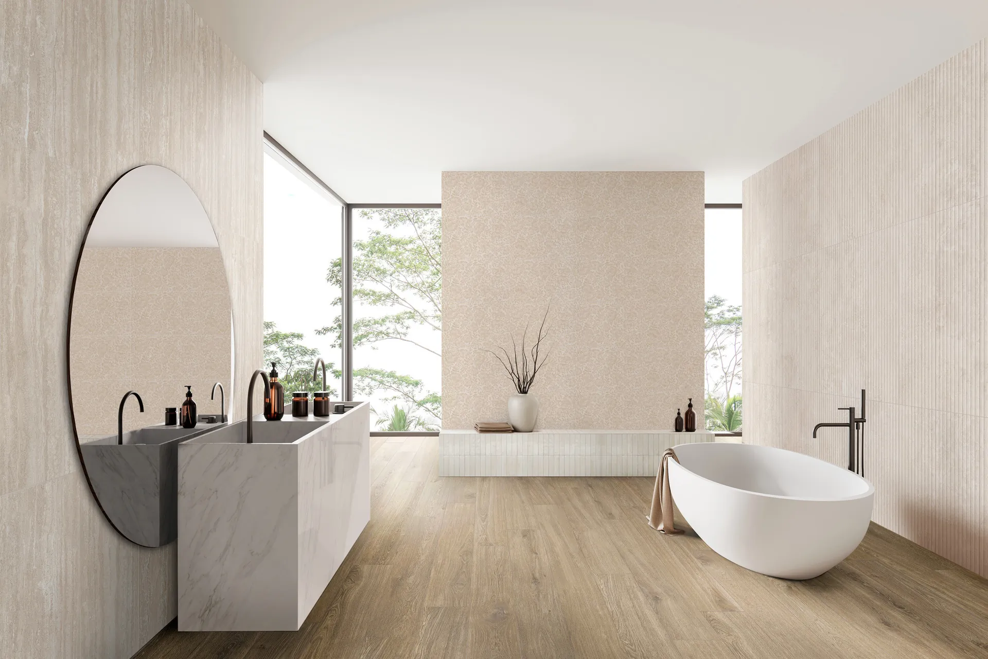 Фото в интерьере Ragno Travertino Wall