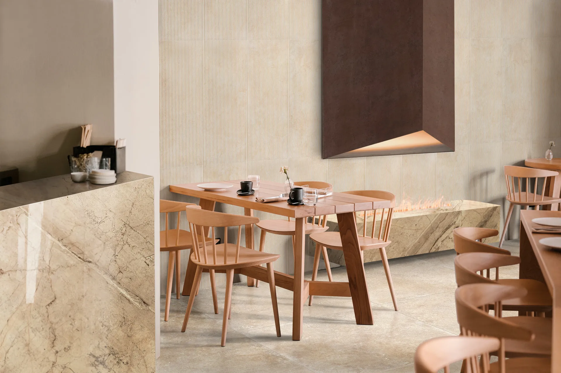Фото в интерьере Ragno Travertino Wall
