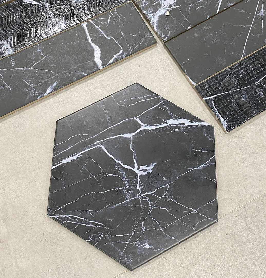 Матовый Realonda Hexamix Dark Marble 28,5x33 — фото 4
