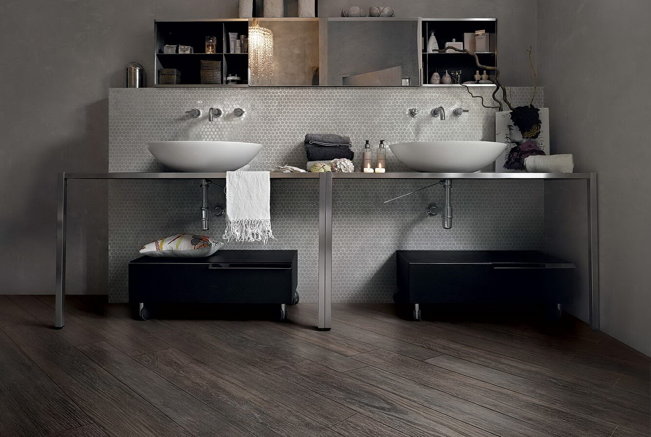Фото в интерьере для ванной Rex Ceramiche Selection Oak