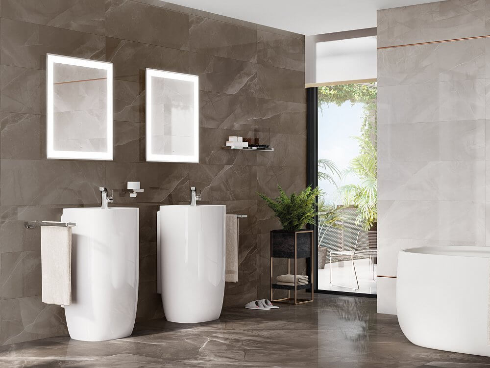 Фото в интерьере для ванной Roca Ceramica Marble Pulpis