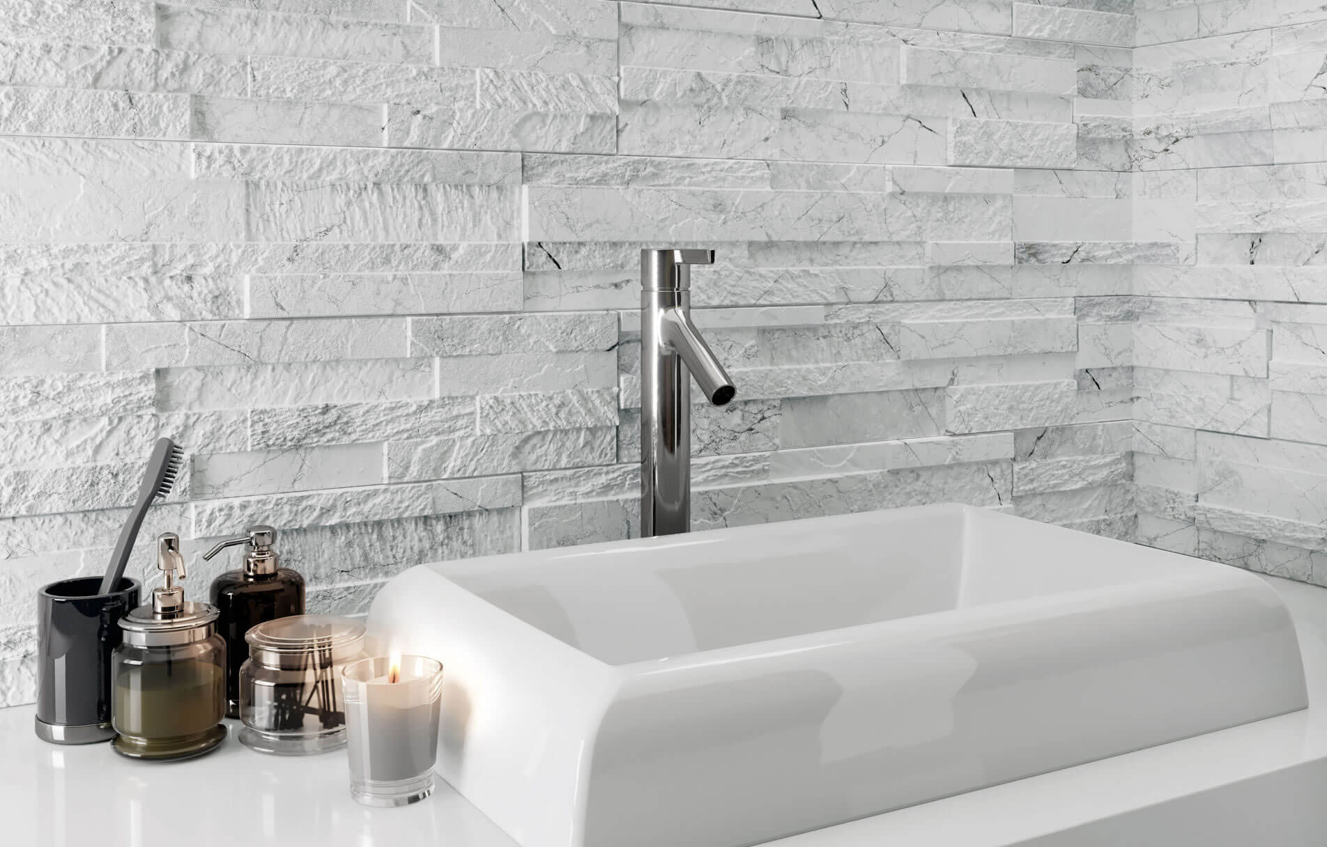 Фото в интерьере для ванной Rondine Tiffany 3D