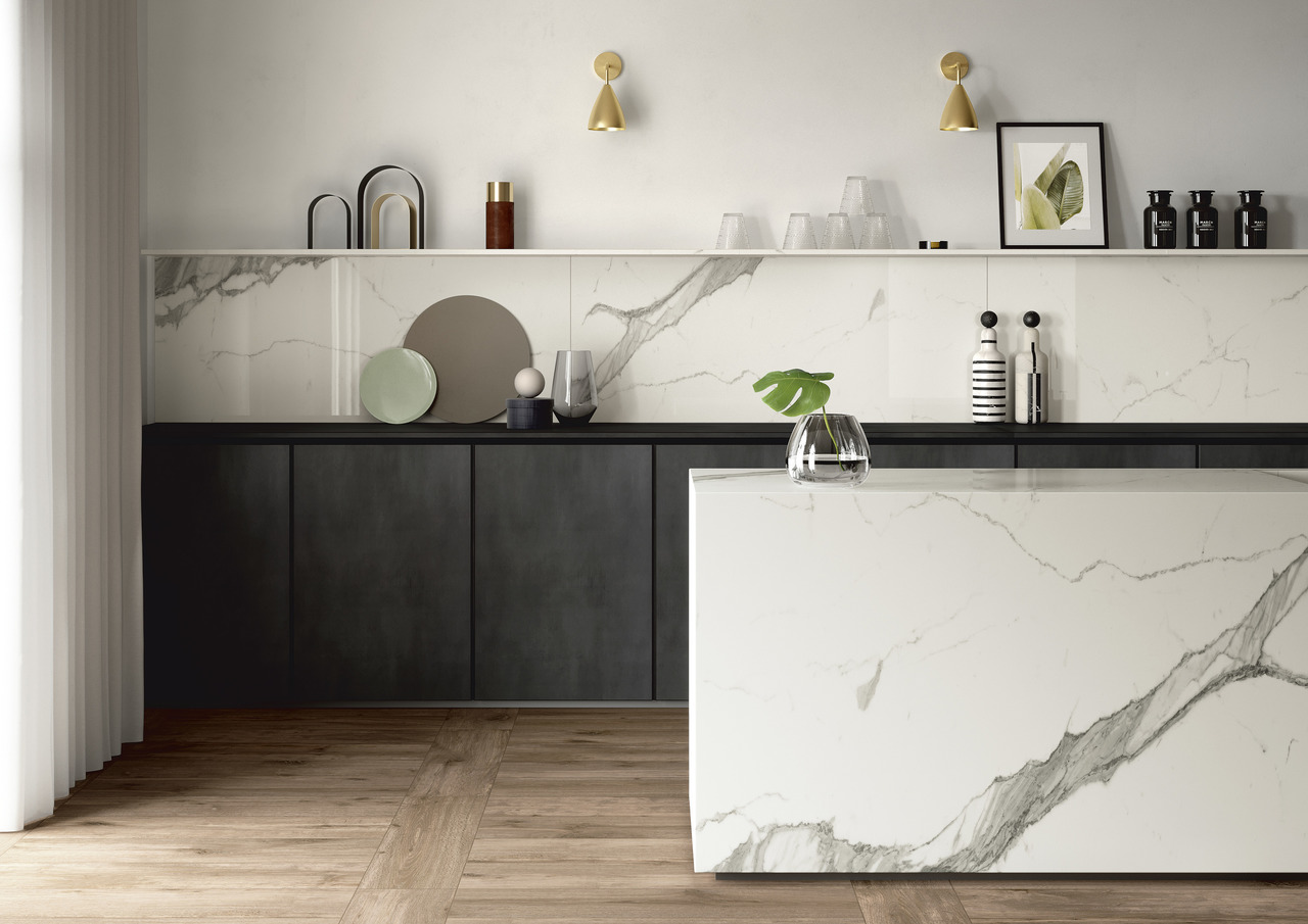 Матовый SapienStone Керамогранит SSH3215510G Malm Black Natural 12mm 150х320 — фото 15