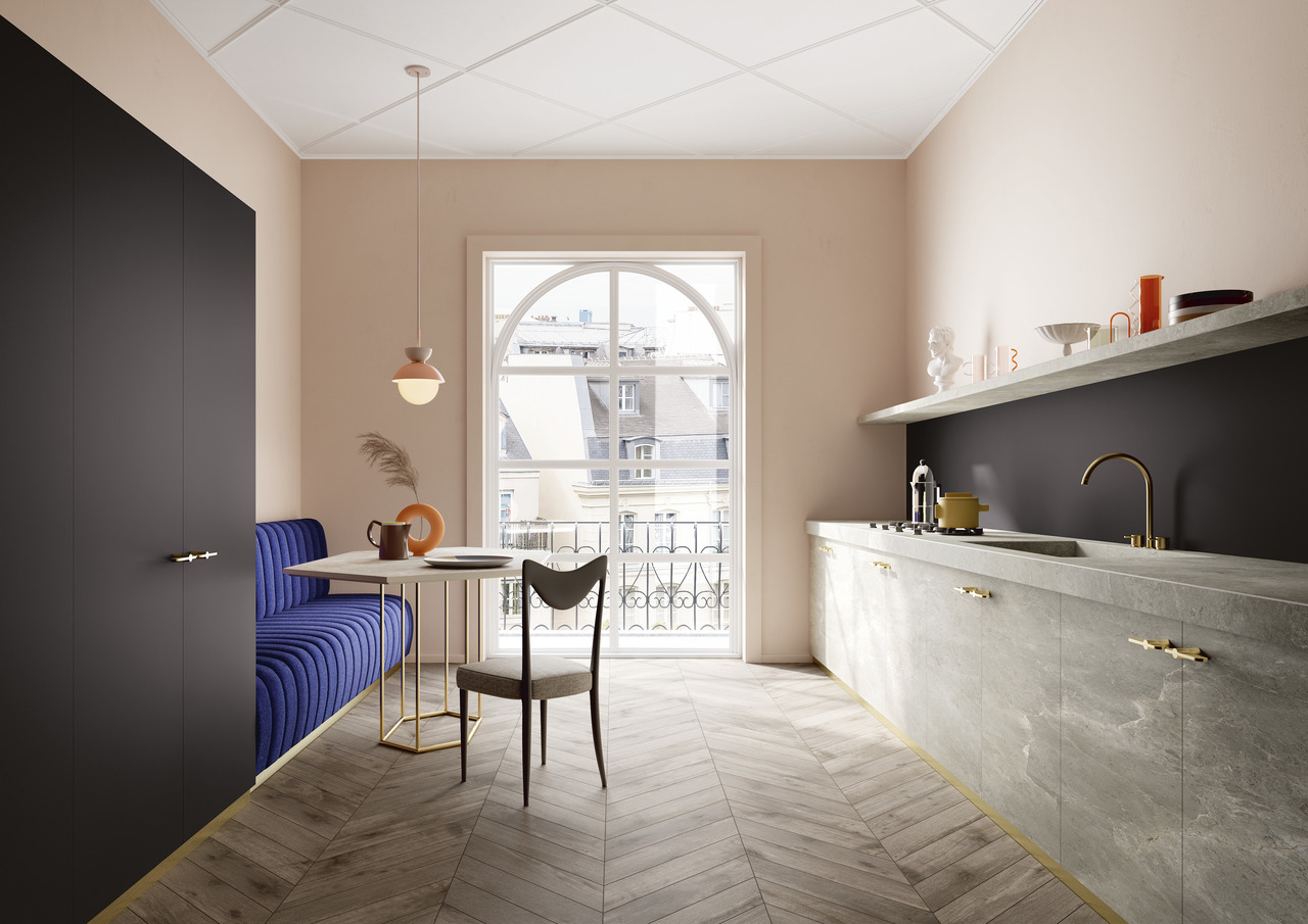 Матовый SapienStone Керамогранит SSH3215532G Black Diamond Natural 12mm 150х320 — фото 21