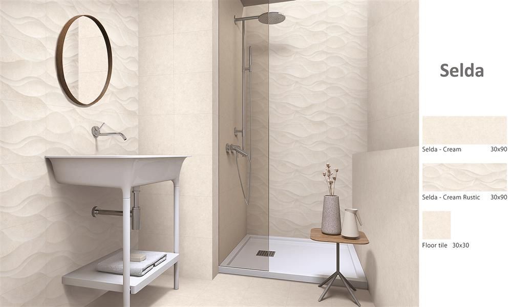 Фото в интерьере для душа Sina Tile Selda