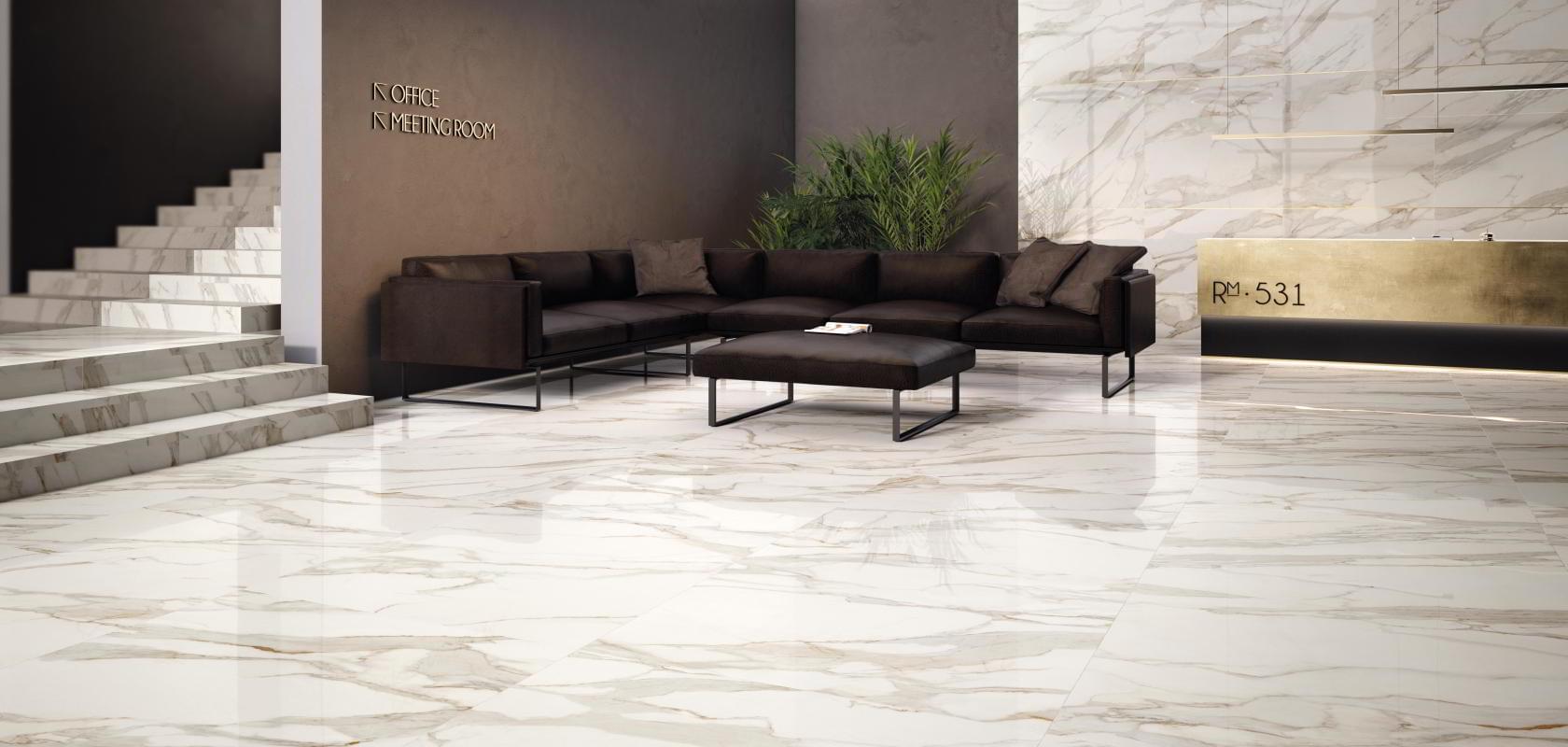 Фото в интерьере для холла Supergres Purity Marble