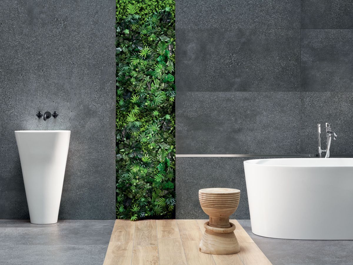 Фото в интерьере для ванной Tubadzin Monolith Terrazzo