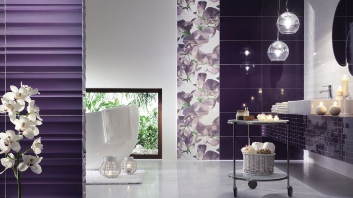 Фото в интерьере для ванной Tubadzin Colour Violet