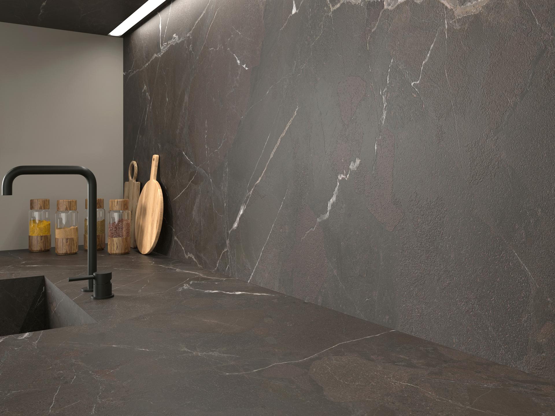 Фото в интерьере Urbatek Xlight Breccia Imperiale