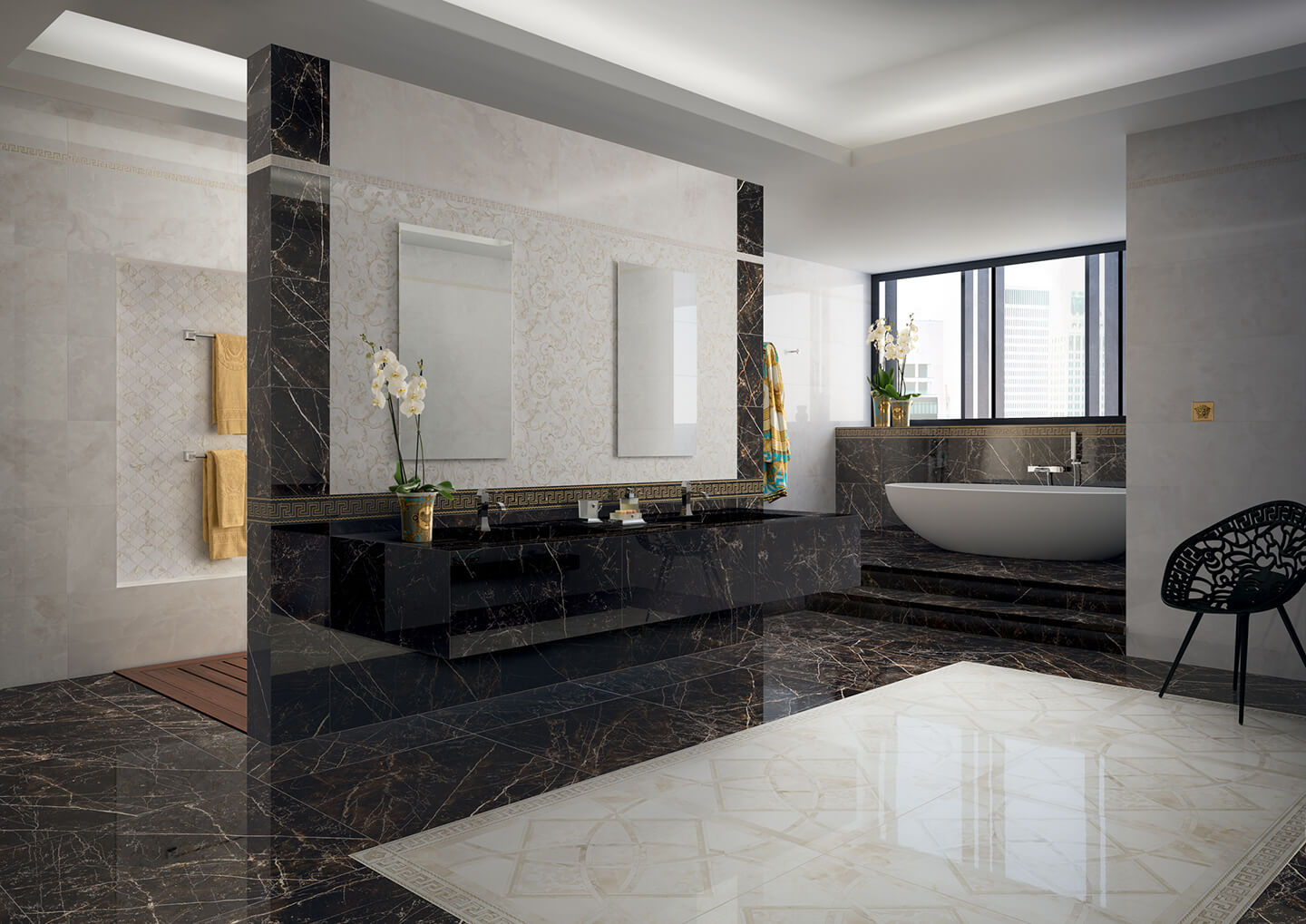 Фото в интерьере для ванной Versace Emote