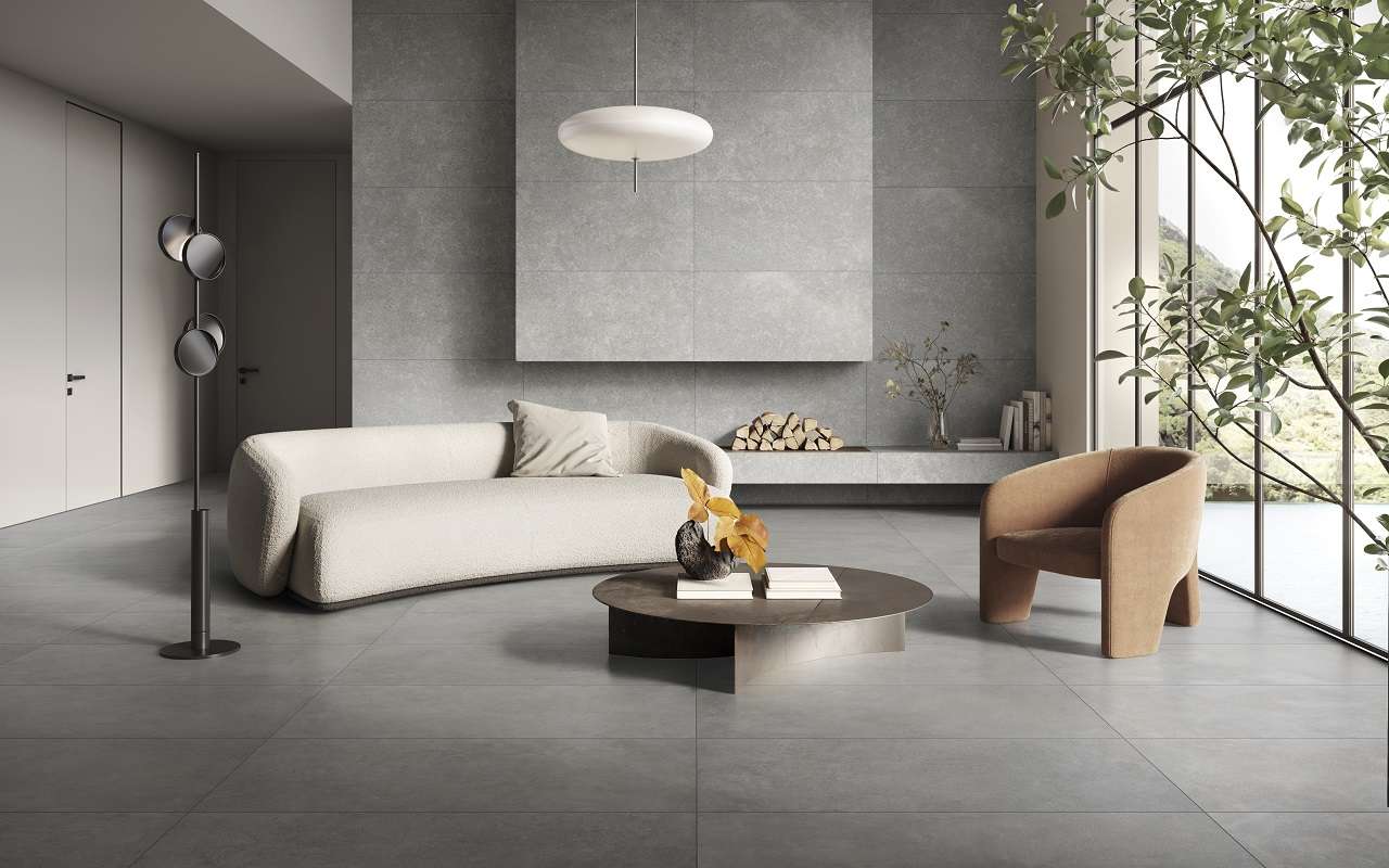 Фото в интерьере для гостиной Vitra CementBase