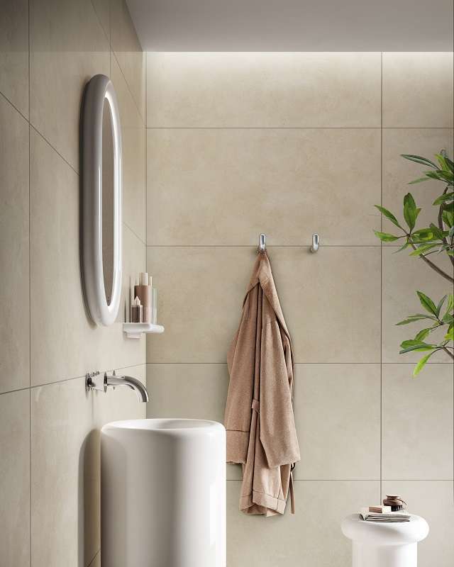 Фото в интерьере для душа Vitra CementBase