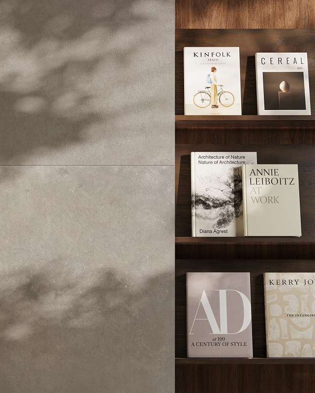 Фото в интерьере для магазина Vitra CementBase
