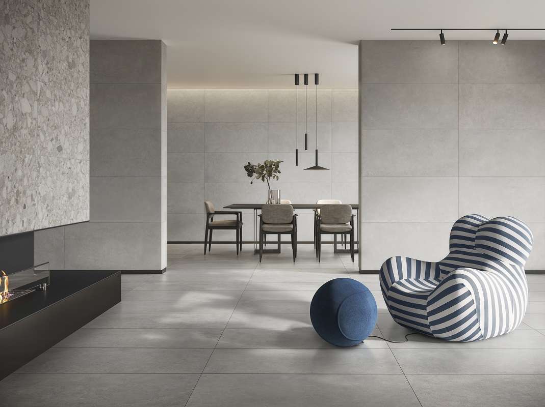 Фото в интерьере для гостиной Vitra CementBase