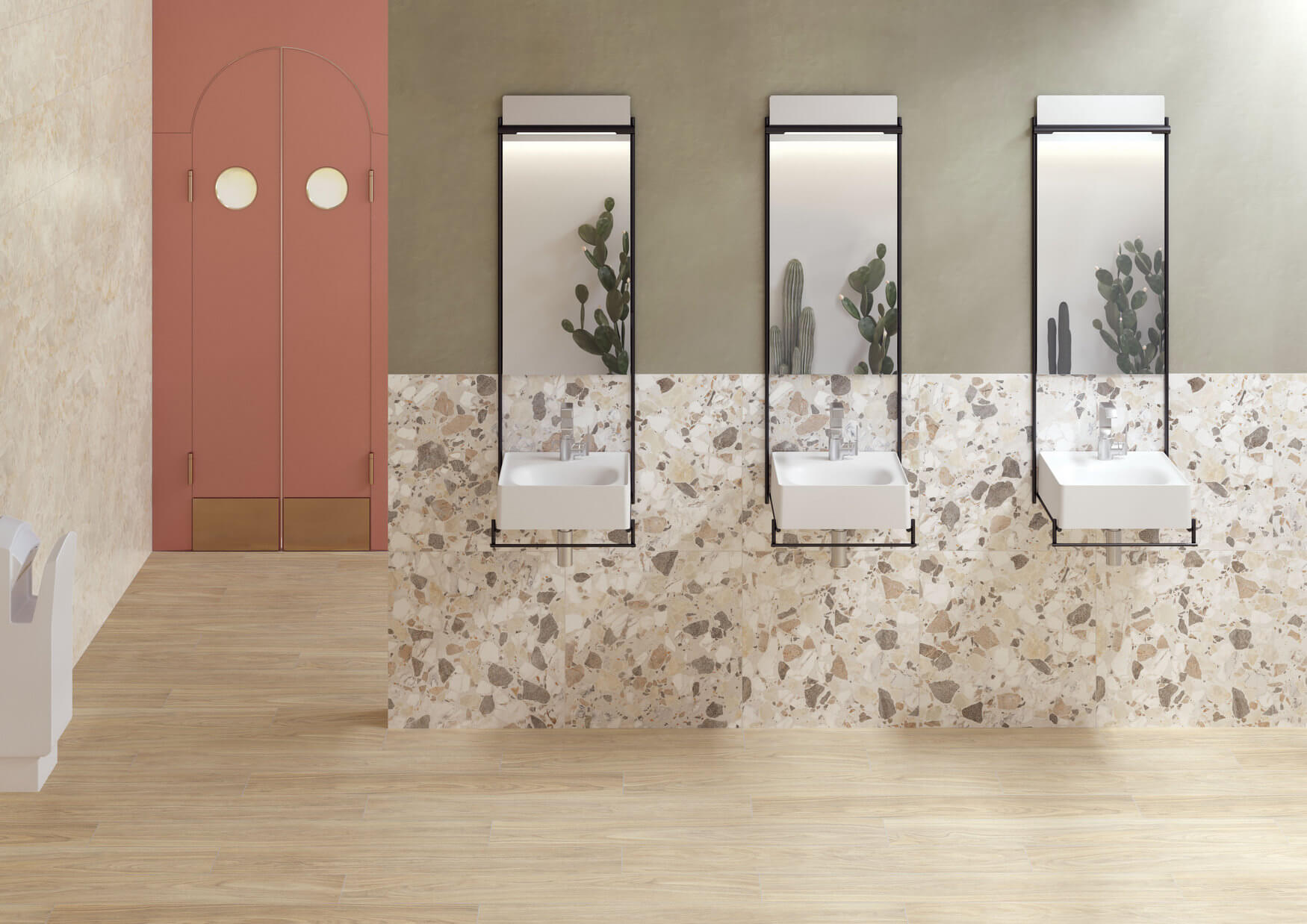 Фото в интерьере для туалета Vitra Terrazzo-X