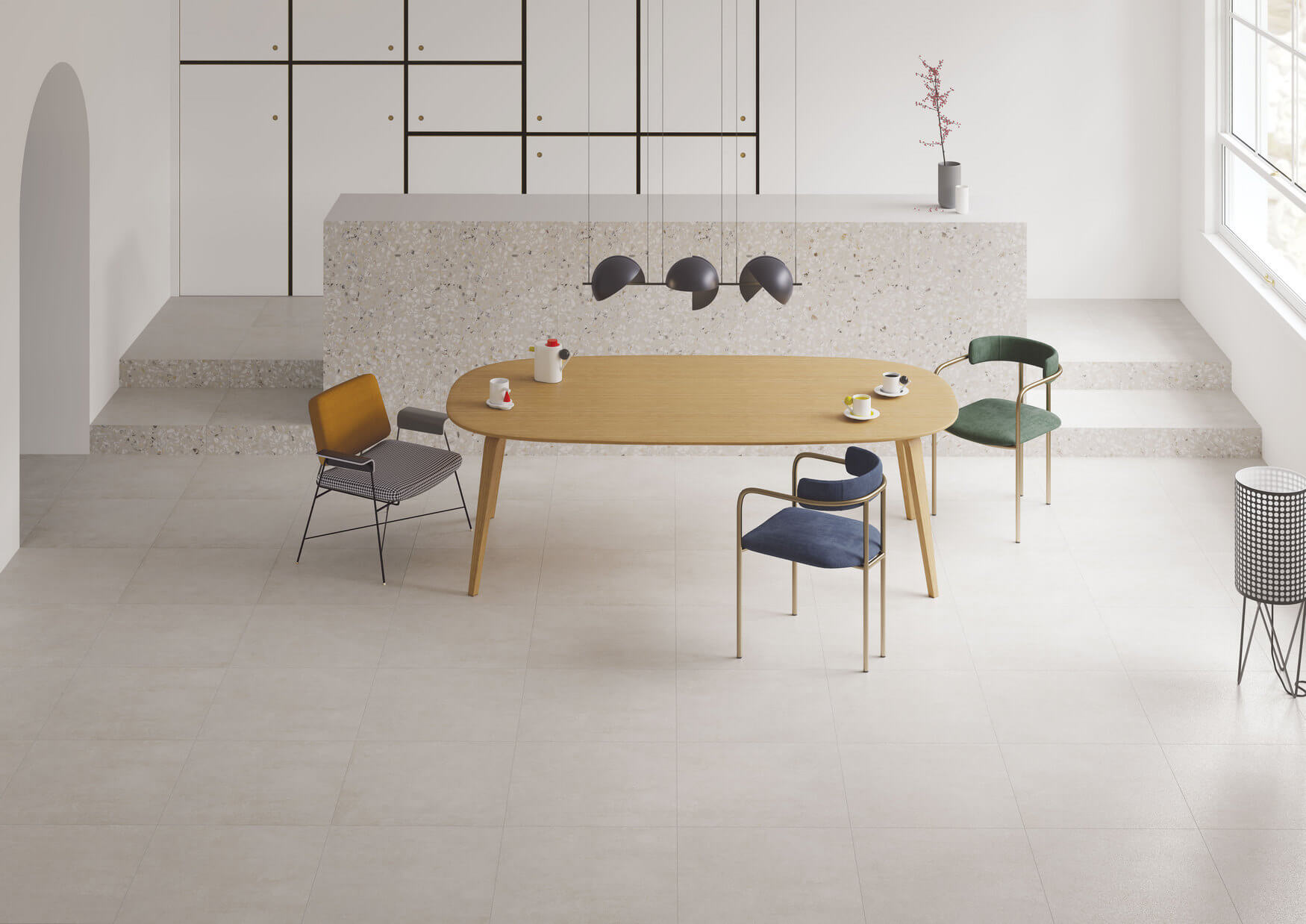 Фото в интерьере Vitra Terrazzo-X