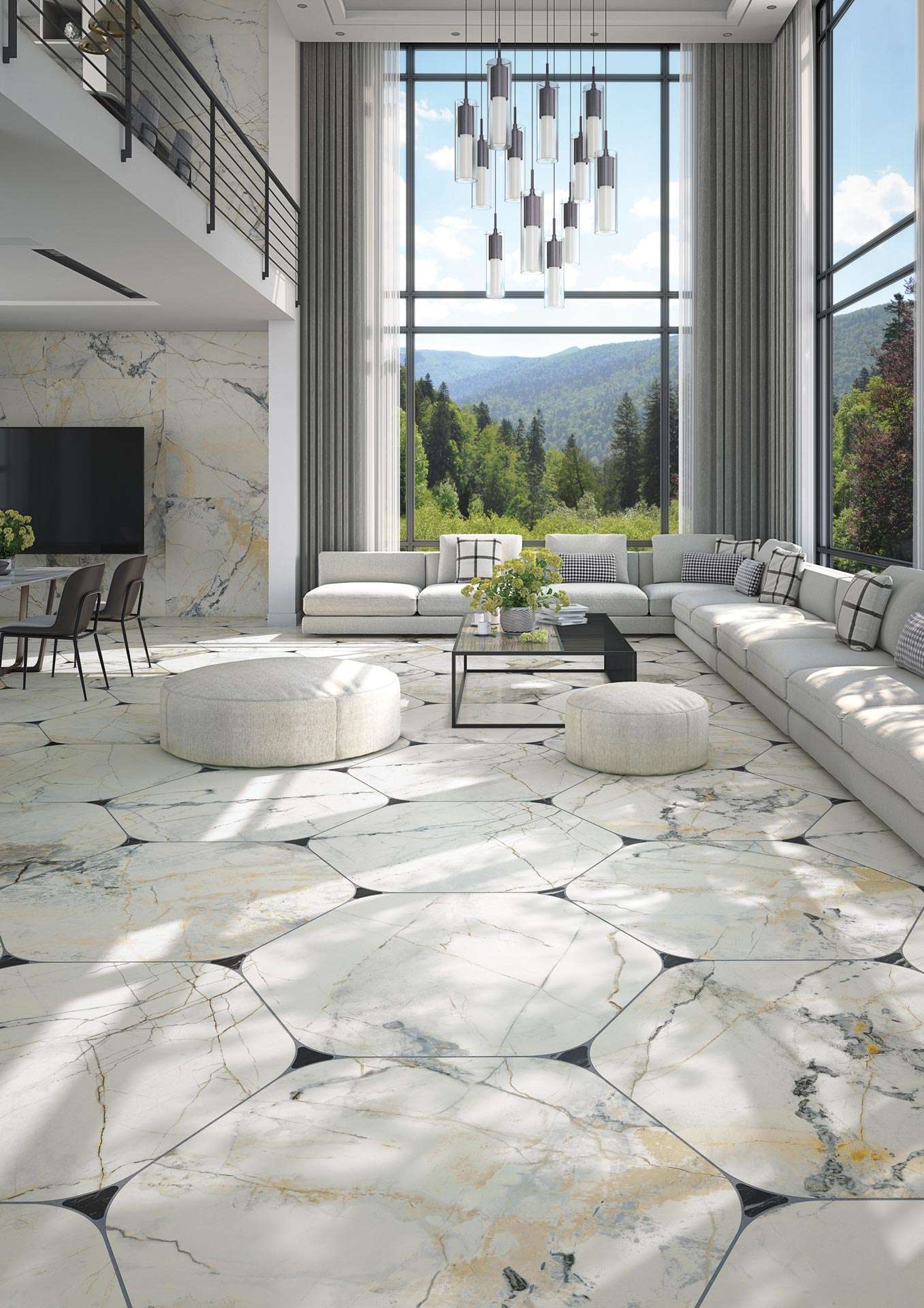 Фото в интерьере для гостиной Vives Marblelous