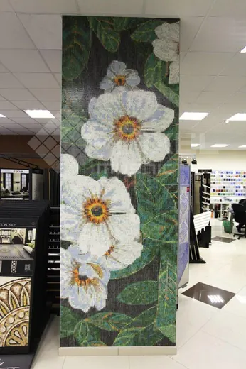 Мозаичное панно в интерьере — пример 50